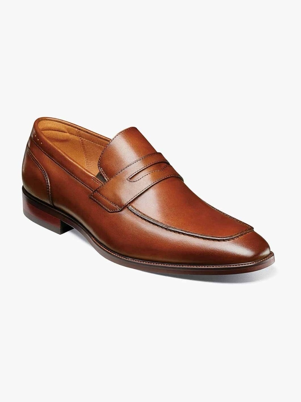 Florsheim Sorrento Men's Classic Moc Toe Penny Loafers - Brown Leather Size 9D